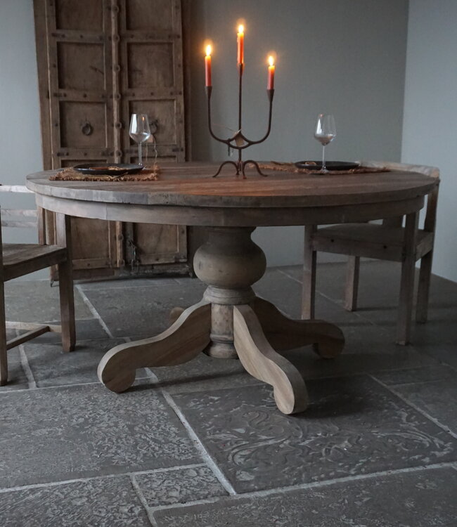 Rene Houtman Eetkamertafel Manon | Rond | Bruin | D150 x H80 cm