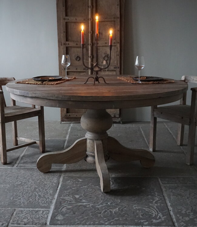 Rene Houtman Eetkamertafel Manon | Rond | Bruin | D150 x H80 cm