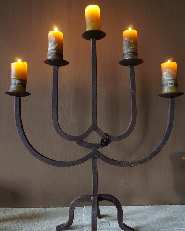 Aura Peeperkorn Kandelaar/Kaarshouder Marrakech 5-arms | H63 x B55 cm