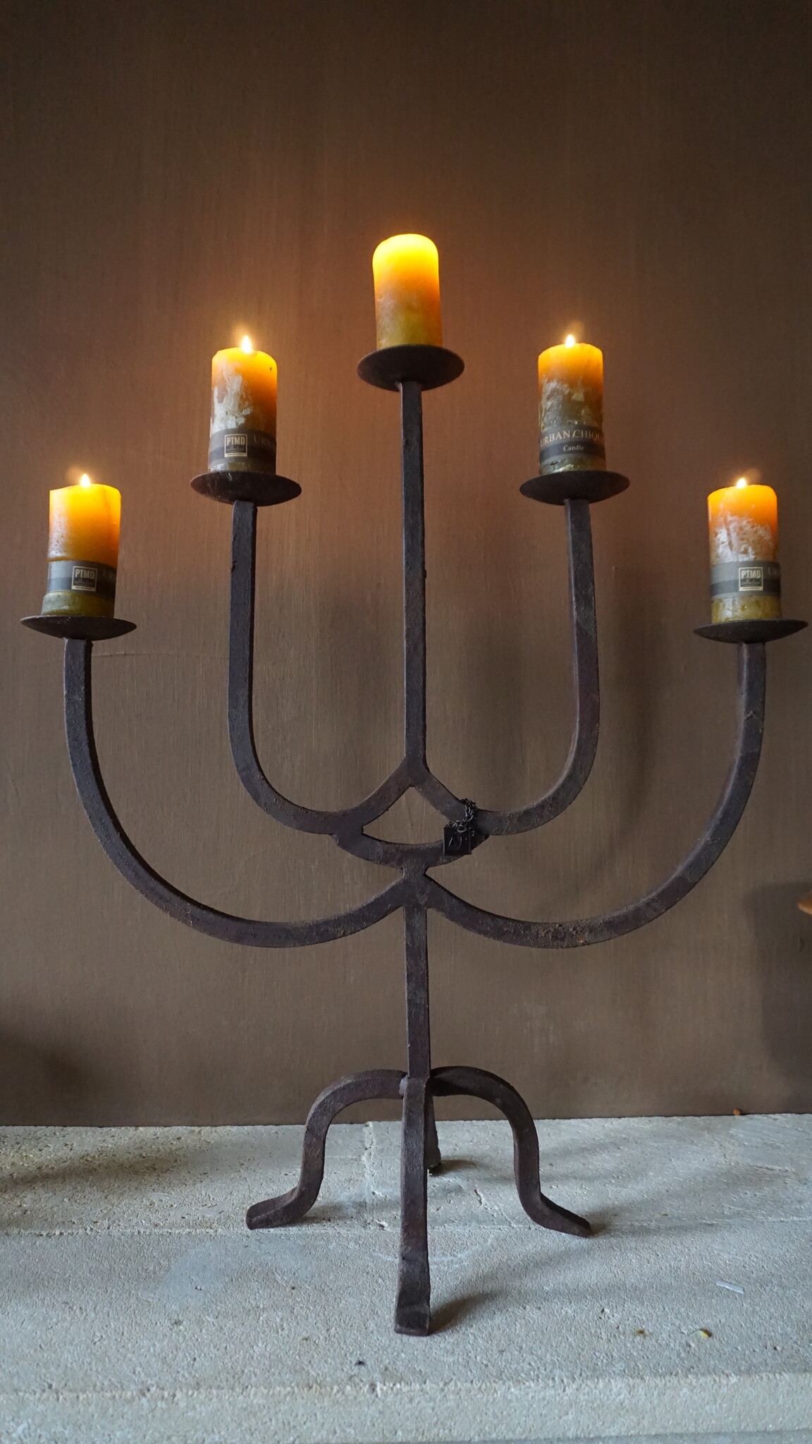 Aura Peeperkorn Kandelaar/Kaarshouder Marrakech 5-arms | H63 x B55 cm