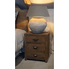 Oud Houten Nachtkastje | 3 Lades | H60 x B50 x D35 cm
