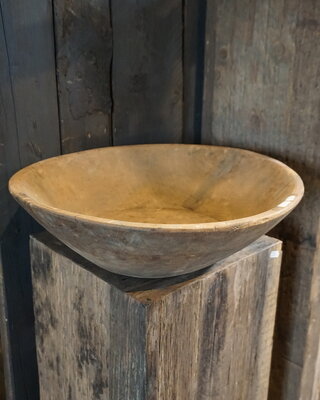 Rene Houtman Chapati Schaal | Oud Hout | H14 x D51 cm