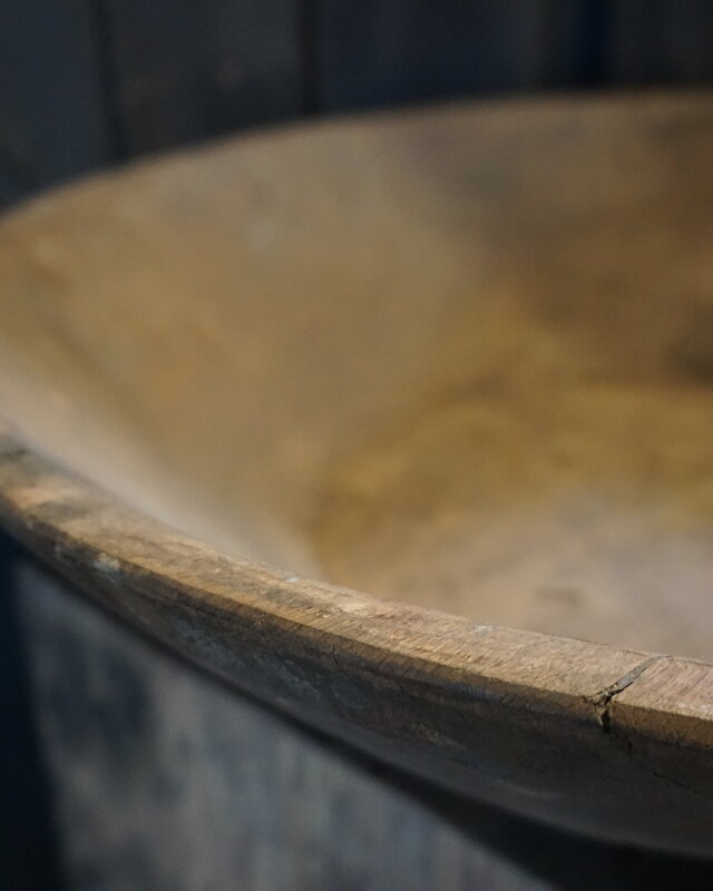 Rene Houtman Chapati Schaal | Oud Hout | H14 x D51 cm