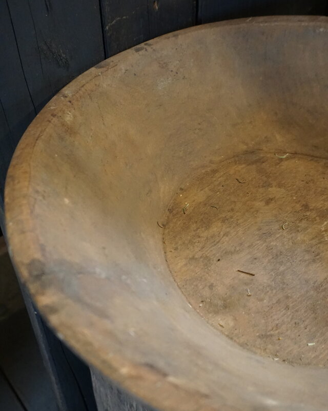 Rene Houtman Chapati Schaal | Oud Hout | H14 x D51 cm
