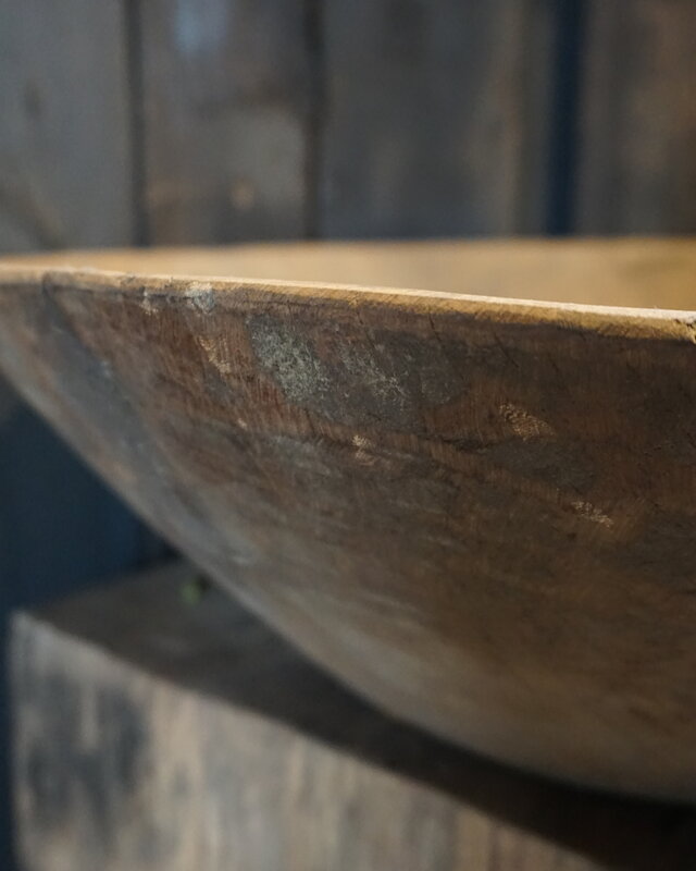 Rene Houtman Chapati Schaal | Oud Hout | H14 x D51 cm