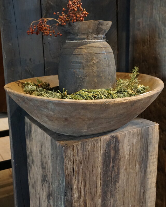 Rene Houtman Chapati Schaal | Oud Hout | H14 x D51 cm