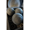 Landelijke Houten Bal | Grijs | D12 cm