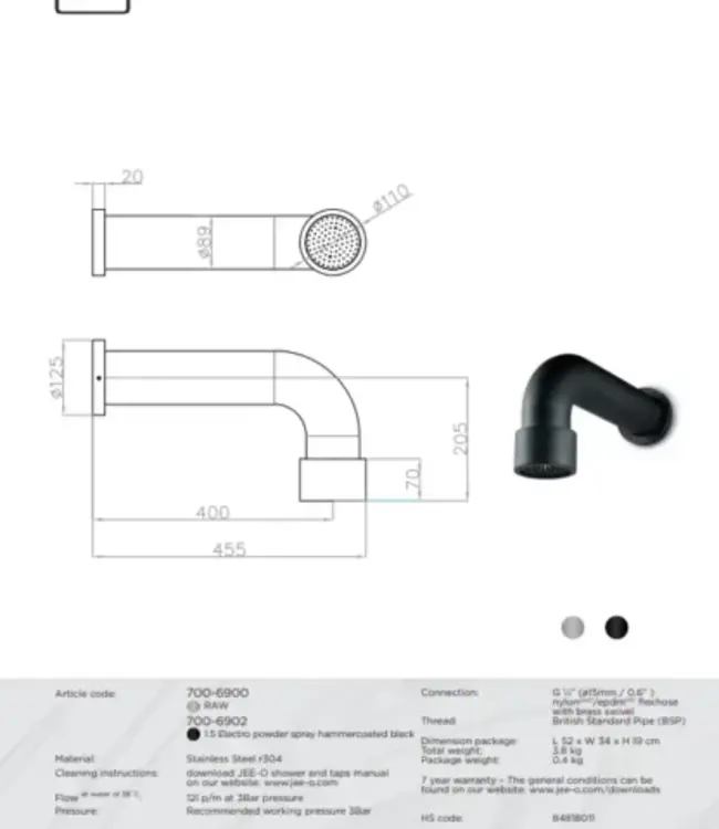 JEE-O Soho Douche Combinatie 01 | Meerdere Kleuren