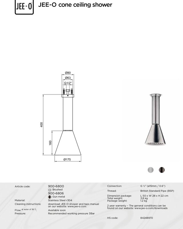 JEE-O Cone Douche Combinatie 04 | Meerdere Kleuren