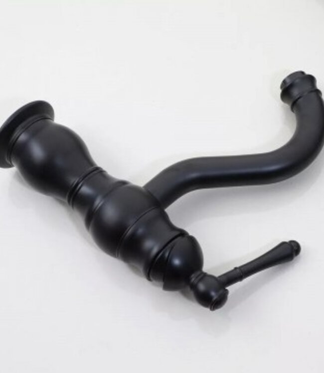 Rene Houtman Vrijstaande Nostalgische Badkraan | Zwart | H95 cm