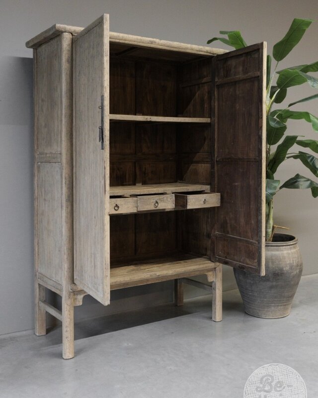 Be-Uniq Oude 2-Deurs Kast | China | H198xB132xD52 cm