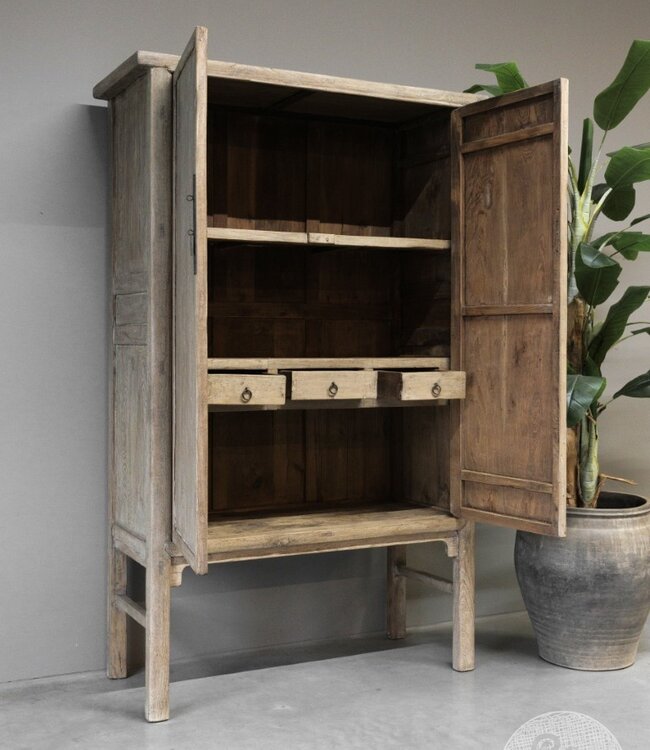 Be-Uniq Oude 2-Deurs Kast | China | H203xB118xD50 cm