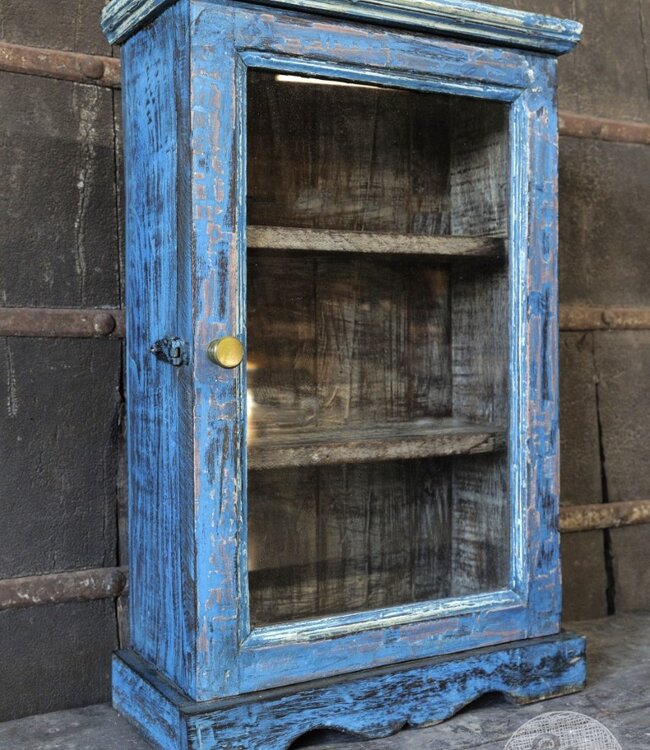 Be-Uniq Oud Vitrinekastje | India | H63 x B40 x D18 cm