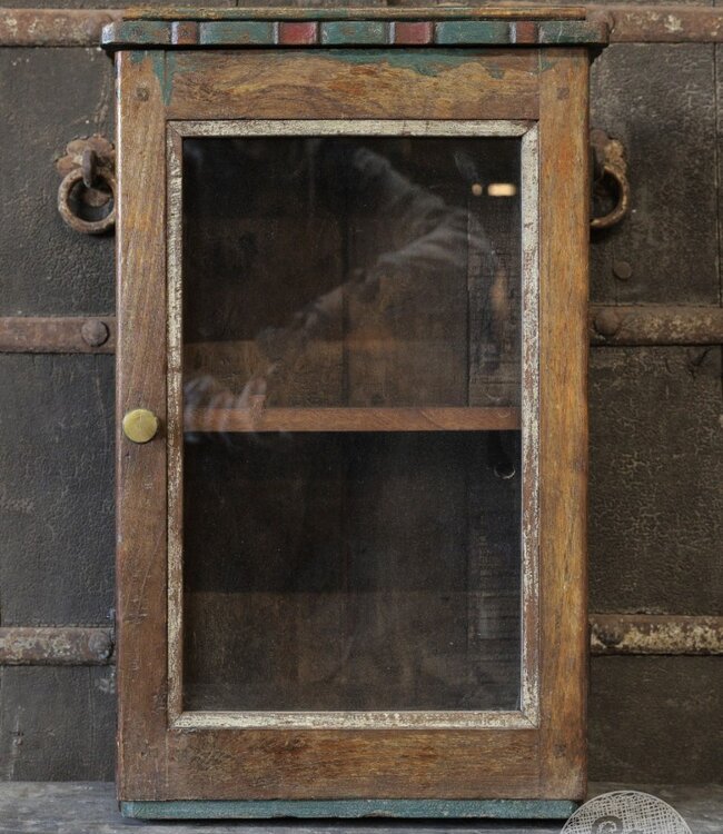 Be-Uniq Oud Vitrinekastje | India | H57 x B35 x D17 cm