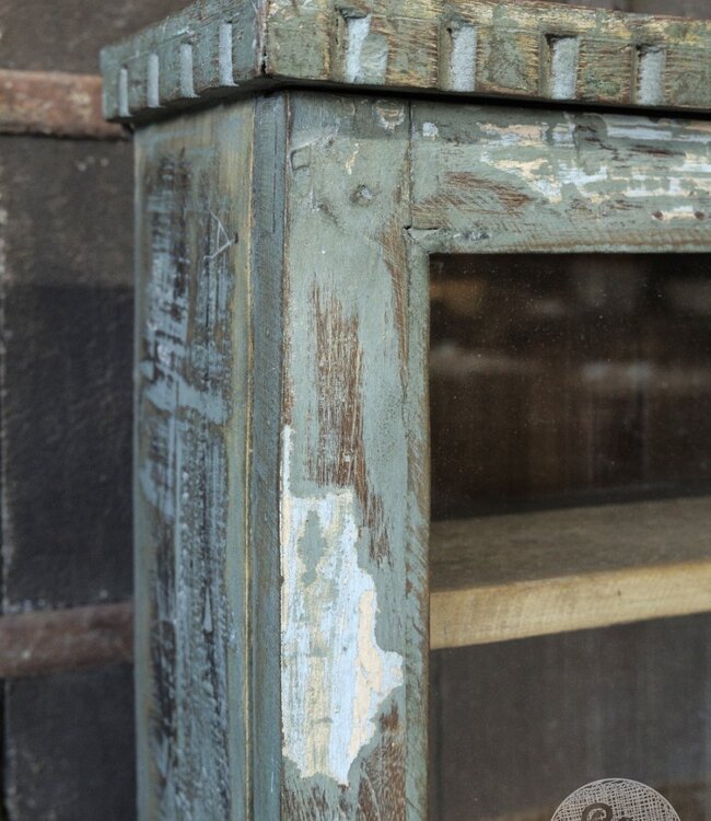 Be-Uniq Oud Vitrinekastje | India | H61 x B37 x D17 cm