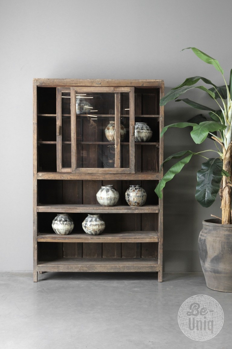Be-Uniq Antieke Winkelkast | India | H180xB122xD36 cm