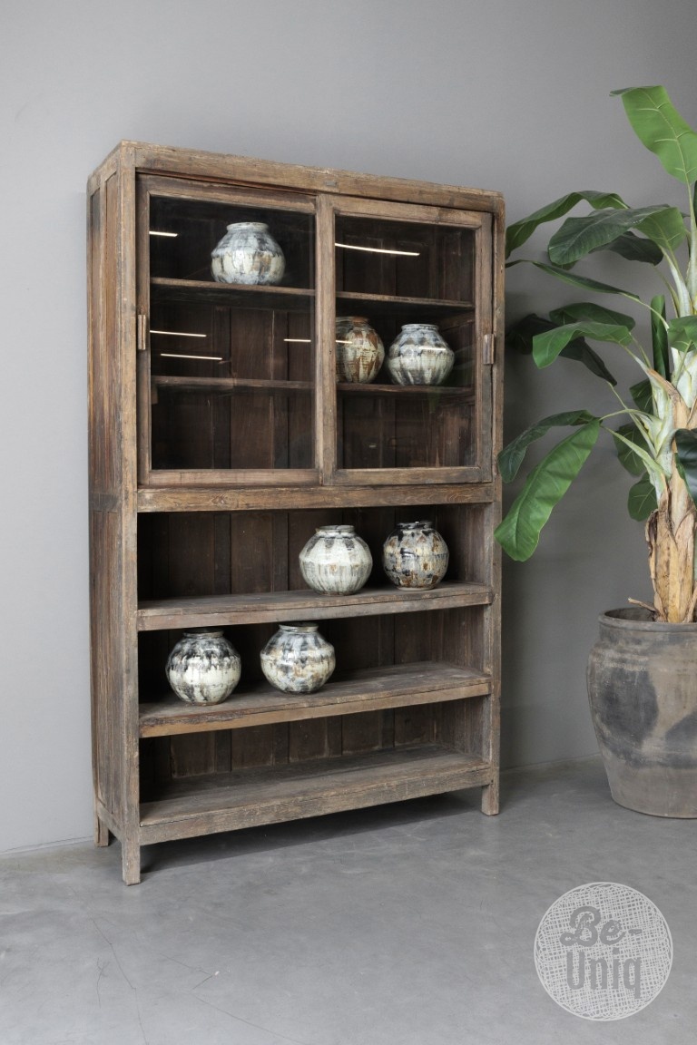 Be-Uniq Antieke Winkelkast | India | H180xB122xD36 cm