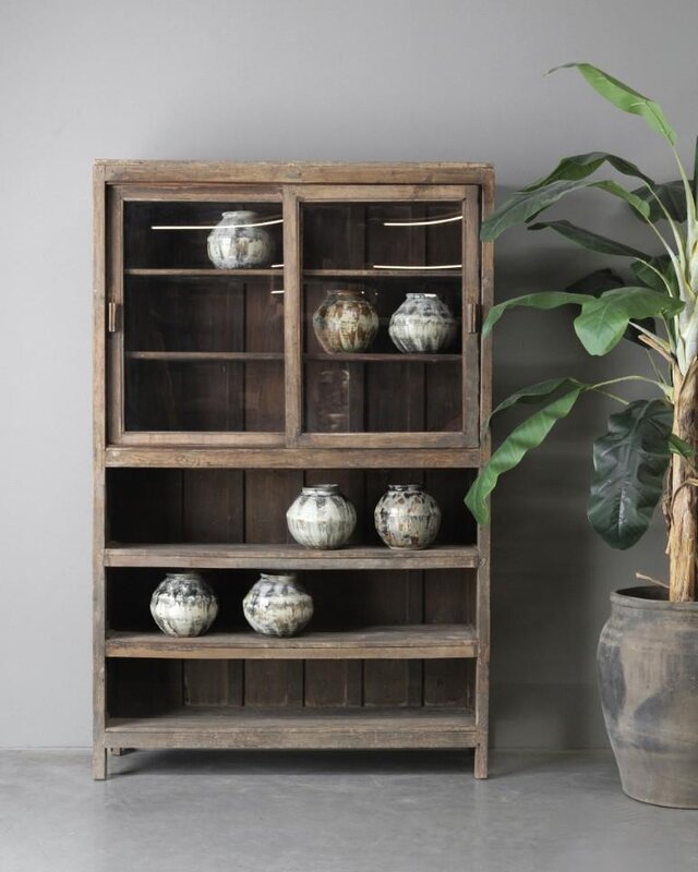 Be-Uniq Antieke Winkelkast | India | H180xB122xD36 cm