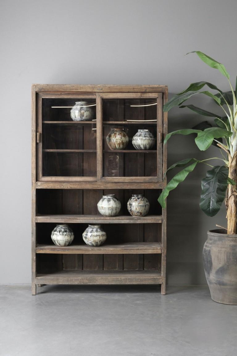 Be-Uniq Antieke Winkelkast | India | H180xB122xD36 cm