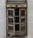 Be-Uniq Oud Glaskastje | Rustiek Verweerd | H145xB75xD38 cm