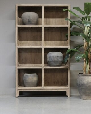 Be-Uniq Oud Boekenrek | China | H220 x B130 x D40 cm