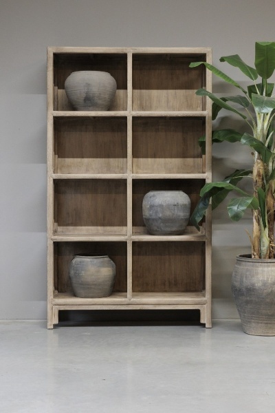 Be-Uniq Oud Boekenrek | China | H220 x B130 x D40 cm