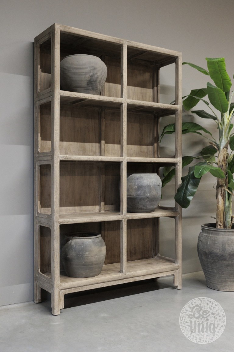 Be-Uniq Oud Boekenrek | China | H220 x B130 x D40 cm