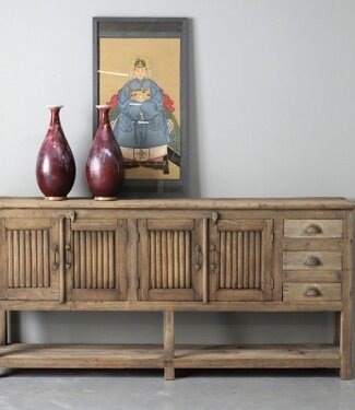 Be-Uniq Oude Wandtafel | Rustiek | H93 x B193 x D35 cm