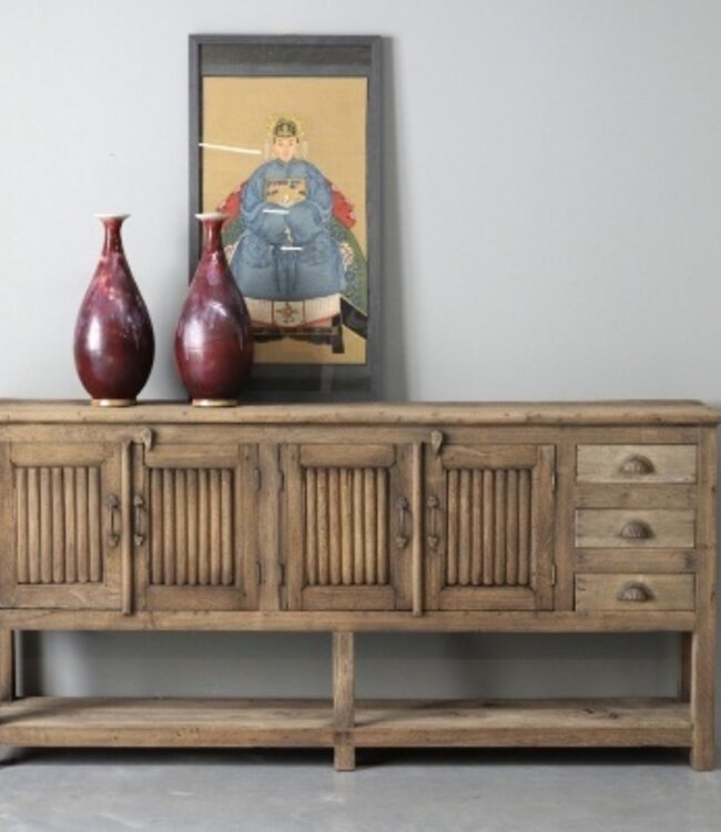 Be-Uniq Oude Wandtafel | Rustiek | H93 x B193 x D35 cm
