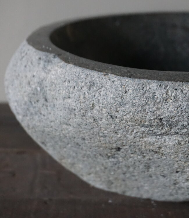 Rene Houtman Kleine Stenen Waskom + Spoelgat | H13 x B30 x D25 cm