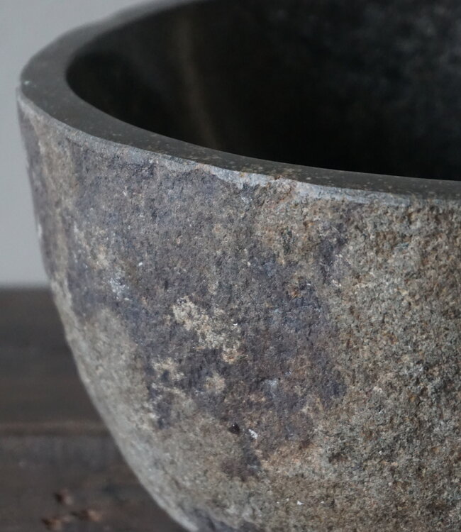 Rene Houtman Kleine Stenen Waskom + Spoelgat | H13,5 x B28 x D27 cm