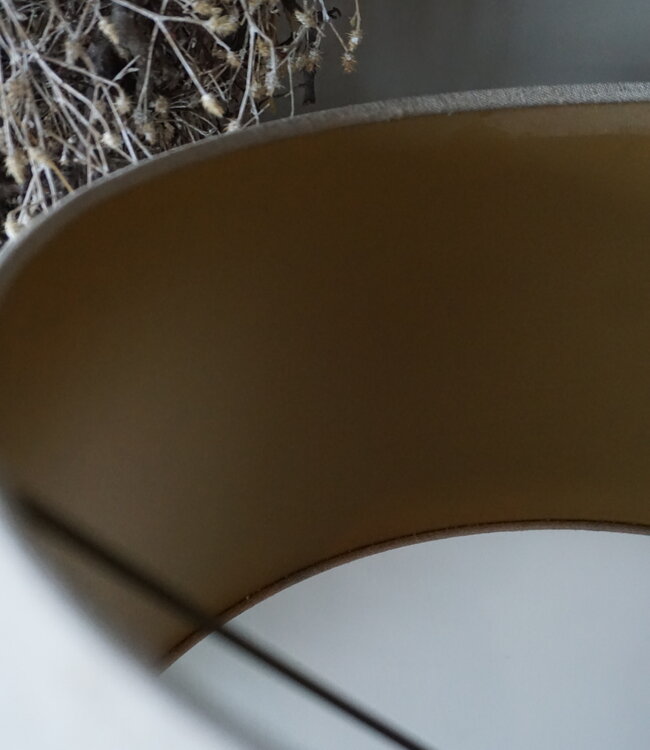 Rene Houtman Lampenkap | Ø46 cm x H24 cm | Beige | Tweedekansje!