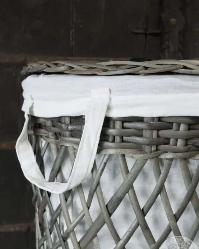 Be-Uniq Wasmand Alma | Rattan | Grijs | M | H42xD38 cm