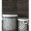 Wasmand Alma | Rattan | Grijs | M | H42xD38 cm