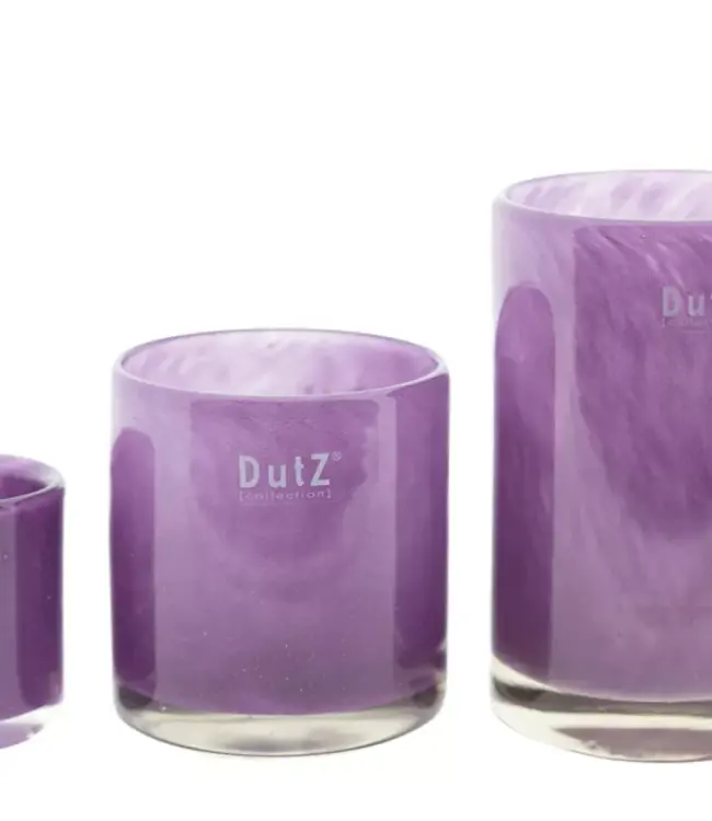 DutZ Kaarsenglas | Violet | H15 x D10 cm