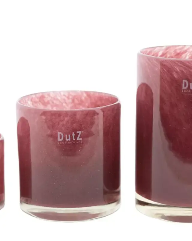 DutZ Kaarsenglas | Framboos | H7 x D7 cm