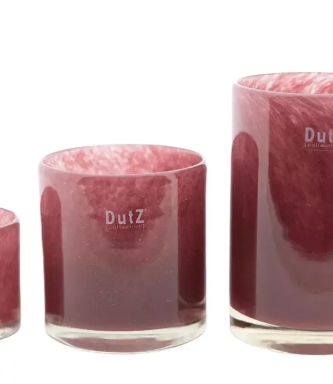 DutZ Kaarsenglas | Framboos | H7 x D7 cm