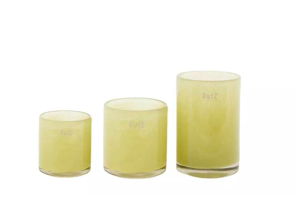 DutZ Kaarsenglas | Chartreuse | H15 x D10 cm