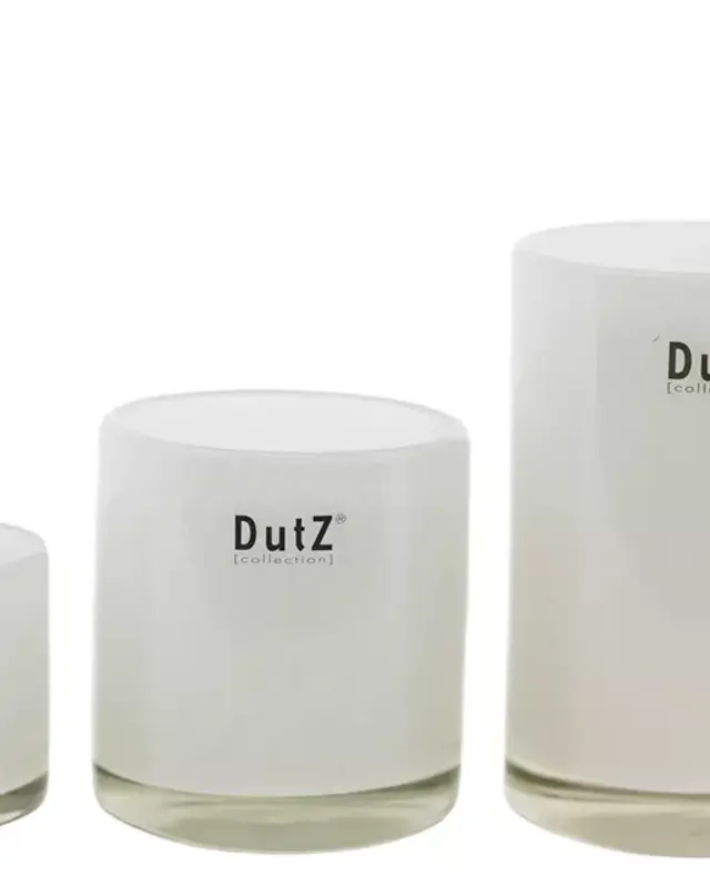 DutZ Kaarsenglas | Wit | 3 Maten!