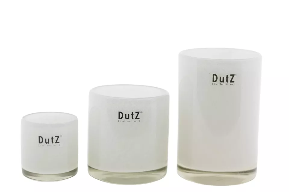 DutZ Kaarsenglas | Wit | 3 Maten!