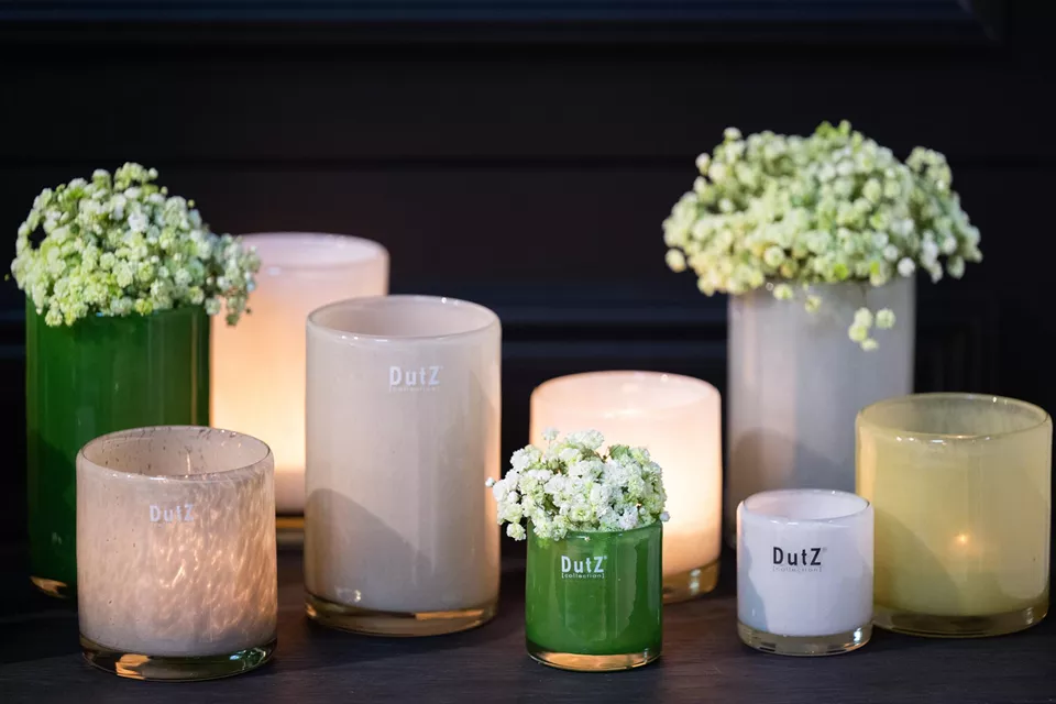 DutZ Kaarsenglas | Taupe | 3 Maten!