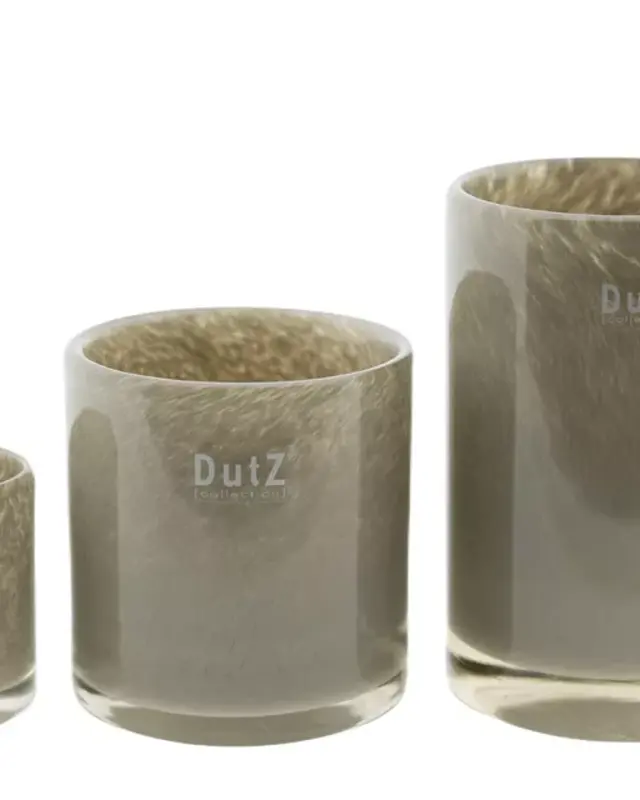 DutZ Kaarsenglas | Taupe | 3 Maten!