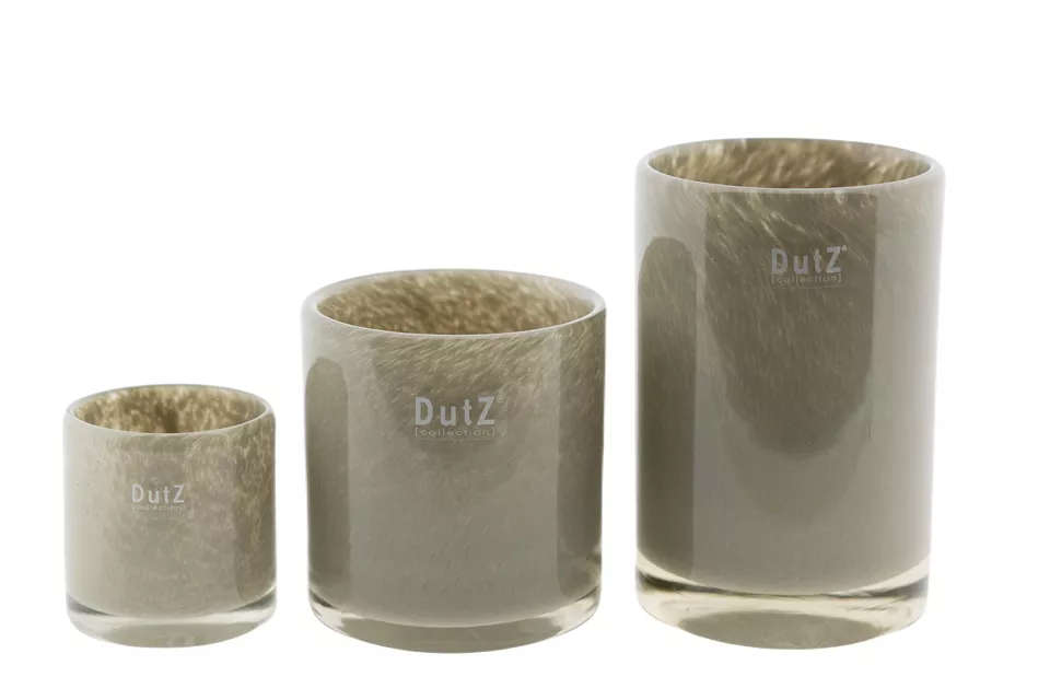 DutZ Kaarsenglas | Taupe | 3 Maten!