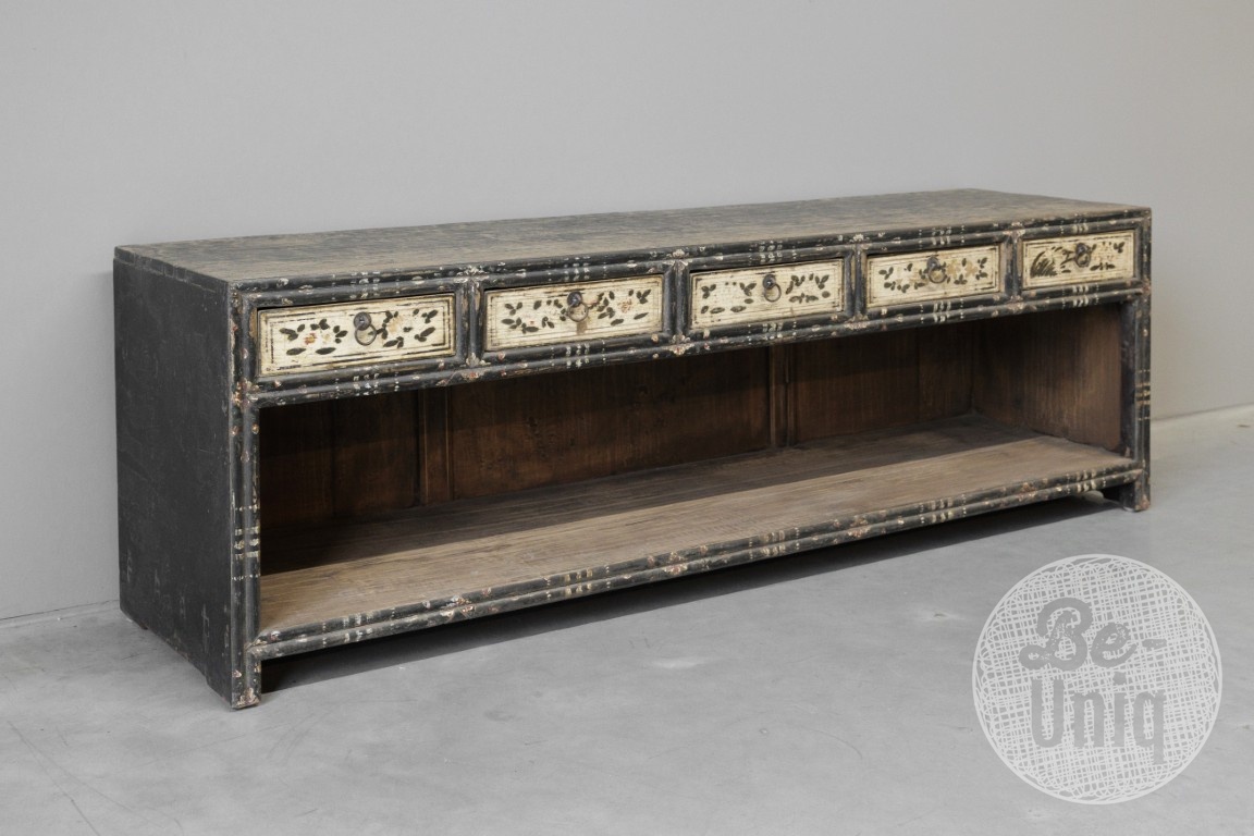 Be-Uniq TV-Dressoir | China | Zwart | H51 x B152 x D40 cm