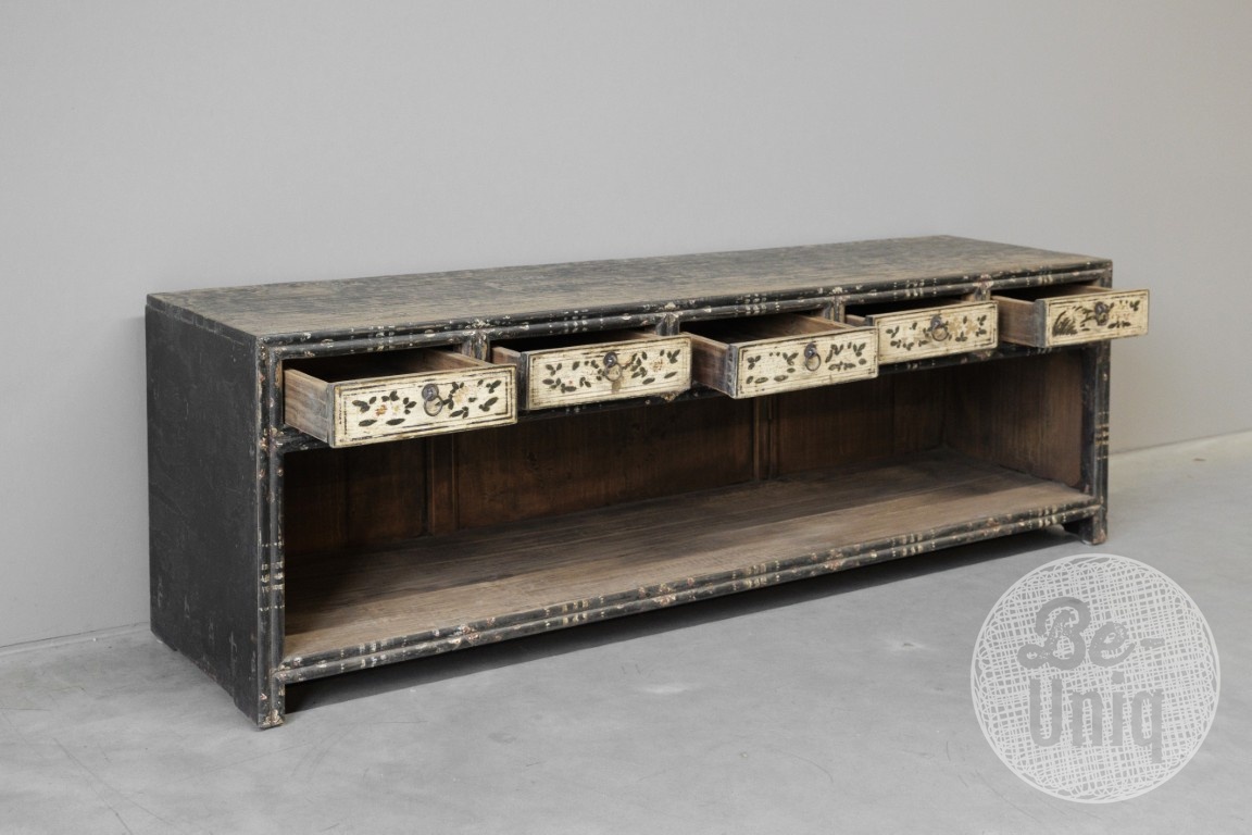 Be-Uniq TV-Dressoir | China | Zwart | H51 x B152 x D40 cm