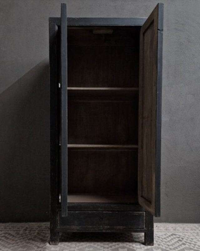 Luksa Home Collection Kast Tarek | Vintage Black | H200 x B90 x D46 cm