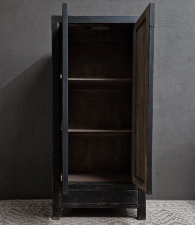 Luksa Home Collection Kast Tarek | Vintage Black | H200 x B90 x D46 cm