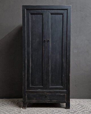 Luksa Home Collection Kast Tarek | Vintage Black | H200 x B90 x D46 cm
