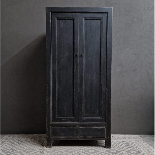 Luksa Home Collection Kast Tarek | Vintage Black | H200 x B90 x D46 cm
