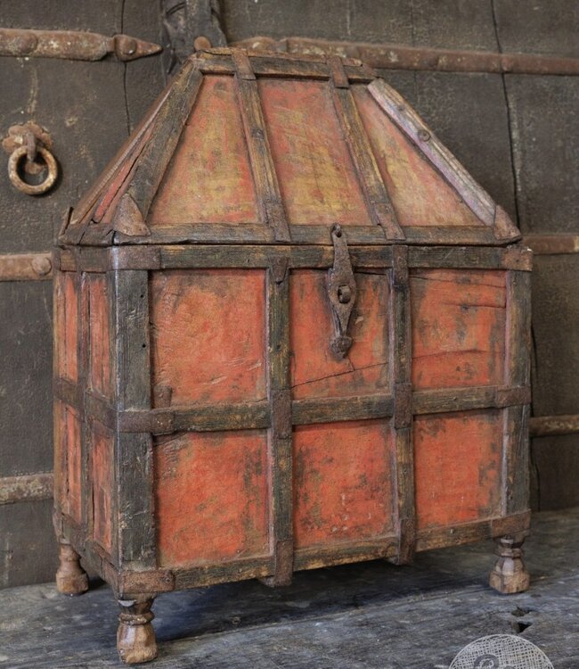 Be-Uniq Antieke Juwelenkist | India | H59 x B43 x D24 cm